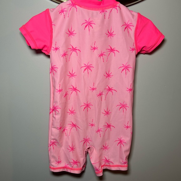 Koala Kids Pink Palm Tree One Piece Swimsuit - Picture 4 of 5